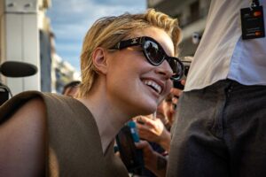 MARCO BARADA | La réalisatrice et actrice Greta Gerwig, la veille du début du Festival de Cannes 2024 en tant que présidente du jury de la compétition principale